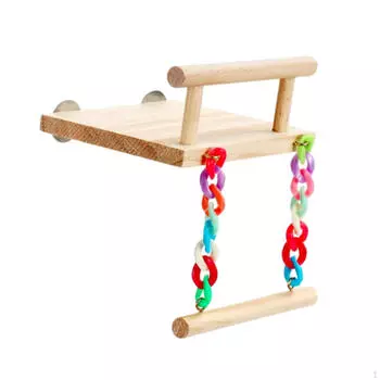 Игрушка для жевания птичьей жердочки, прочная износостойкая платформа, аксессуары для птичьей клетки, практичные для A