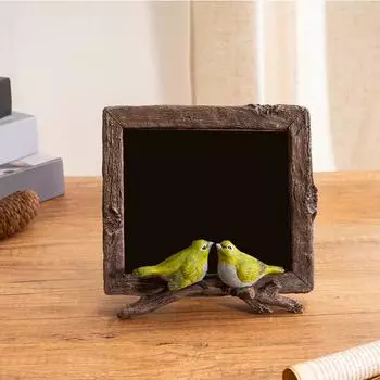 Bird Photo Frame Table. American Home Desktop Bedroom Decoration Retro Picture Frame Resin Crafts Ornaments One Size