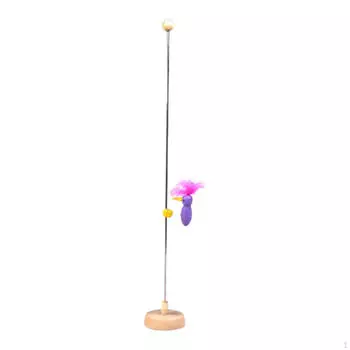 Bird Pole Toy with Sliding Mechanism, Interactive Pecking Action for Kids 1 Bird