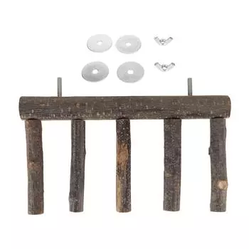 Bird Wooden Ladder Grinding Claws Multi Step Ladder Parrot Perch Ladder for Small Medium Parrot 7