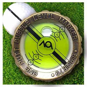 BIRDIE79 Slope Master Pro Green Reader, совместимый с маркером для гольфа Unisex с зажимом для шляпы и точными зелеными вспомогательными средствами считывания - 1,5 м (4.9ft) -