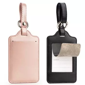Бирка для багажа Бирка с именем Бирка для чемодана Предотвращение утери Бирка с именем для удостоверения личности Удостоверение личности сотрудника Кожаная сумка Бирка с именем для бизнеса Пылезащитная бирка с номером для бизнеса