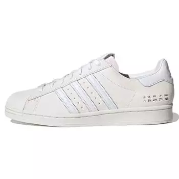 Бирка с размером adidas Superstar — белые кроссовки унисекс, цвет Cloud-White FY5478 41
