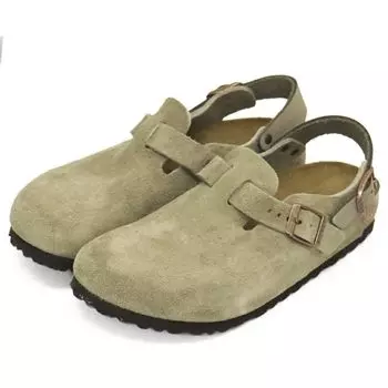 BIRKENSTOCK 1028323 TOKIO Замшевая кожа Узкие 37см Сандалии, Серо-коричневый, Ширина, (приблизительно. 9,8 дюйма).
