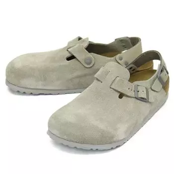BIRKENSTOCK 1028359 TOKIO Suede Leather STONE Regular 40cm Sandals, COIN, Width, (Approx. 26.0cm)