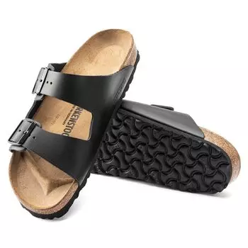 Birkenstock Arizona 51191 Regular Leather Strap EU Size 40 Sandal, Unisex, Black, (26.0cm)