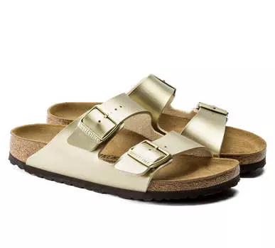 Birkenstock Arizona BF Gold 36 / Золото / Узкие (узкая посадка)