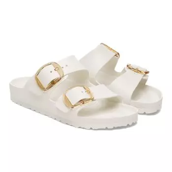 Birkenstock Arizona Big Buckle EVA Eggshell Sports Size White Sandals, Women s, 26.0,