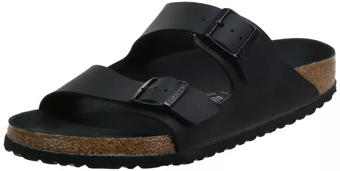 Birkenstock Arizona Triples и сандалии размера 36, унисекс, мужские женские, черные, GC1019098, Birko-Flour, широкие, обычные, (23,0-23,5)