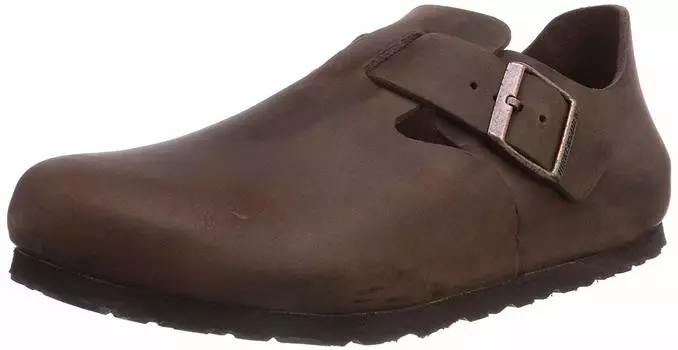 Birkenstock London Leather Size cm Men s Slip-On (Narrow Width) Shoes, Havana, 26.0