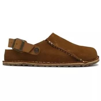 Birkenstock Lutry Premium Suede Sandals in Mink Regular Fit Men s (25.0 cm), (Wide Width)
