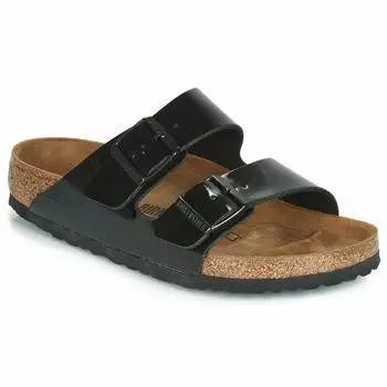 Birkenstock Uni Sydney Soft Footbed Size 6 Sandals, Black,