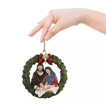 Birth Jesus Chic Christmas Tree Hanging Decoration For Home And Vehicle Style Interior StyleA