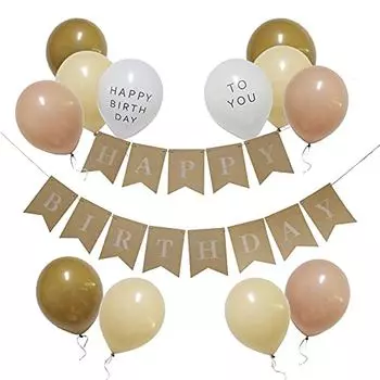Birthday Balloon Decoration Set Happy Birthday Flag Popular Party Decoration Balloon Birthday Party Simple Decoration Celebration Surprise Boys Girls