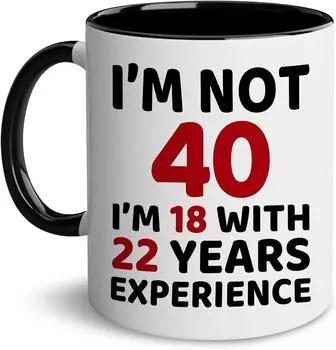 Birthday Birthday Ceramic Coffee Mark Cup 18 Years Old Tea Cup 40 Years Old 60 Years Old 80 Years Old Gift New 50 301-400ml