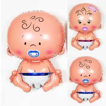 День рождения Синий Вечеринка для девочек Фольга для детей Соска Воздушные шары Новый мальчик Baby Shower Мультяшный ребенок Милый Розовый Украшения Ювелирные изделия Аксессуар синий