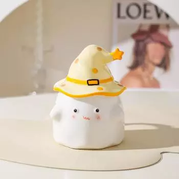 Birthday Gift Funny Ghost Mug with Lid Ceramic Cup Niche Gift Souvenir Water Cup Halloween Gift 301-400ml