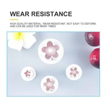 Biscuit Mold White Baking Accessories Cake Decorating Tools Wholesale Hot Plum Flower Plunger Fondant Mold Hot Sale Wedding 2024
