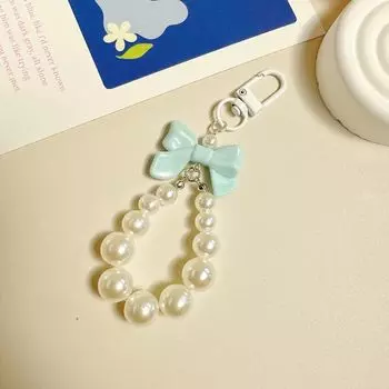 Бисерный бантик, подвеска-шарм для мобильного телефона, подвеска для сумки, брелок для ключей от машины с бантиком, креативный подарок