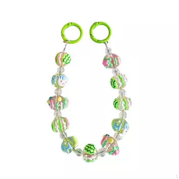 Бисерный брелок для ключей, вешалка, браслет, украшение для рюкзака, сумки, кошелька, подарка зелёный