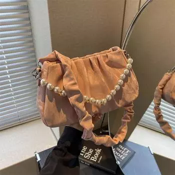 Бисероплетение молния швейные нитки ПУ сумки через плечо новые простые однотонные простые модные сумки через плечо на распродаже универсальные