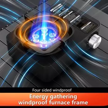 BISINNA Camping Gas Stove 5800W High Firepower Outdoor Portable Cassette Burner for Picnic Hiking Trekking зелёный