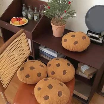 Бисквитная подушка, полезная мягкая текстура, круглая подушка, подушка для стула, автокресла, дивана, подушка для ягодиц, бисквитная подушка, декор комнаты S