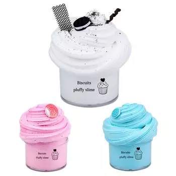Бисквитный слайм, 60 мл, отскок, портативная форма для демонстрации, эластичная сжимающая игрушка для детского сада розовый