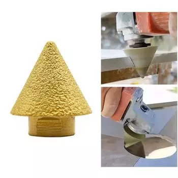 Бит для снятия фаски 38/50 мм, конические алмазные шлифовальные круги, полировщик камня, отделка кромок, универсальная совместимость 38MM