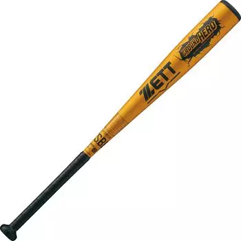 Бита для бейсбола и софтбола ZETT Boys GROUNDHERO Metal 80 см 530 г Medium Gold Сделано в Японии BAT74580 (Супер Дюралюминий) (8200)