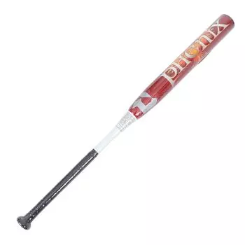 Бита для софтбола DeMARINI PHENIX Top Balance, средняя, красная x белая WBD24230108469 H&H (Резина Нет. 3) 84см/690г