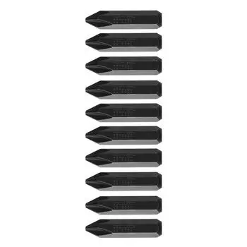 Бита для ударного гайковерта VESSEL для ручного инструмента x 36 мм, набор из 10 шт., твердость G C51 ZP +2 (Стандартная твердость)