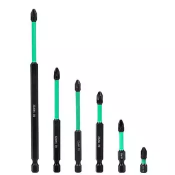 Бита-отвертка с магнитной головкой PZ-2 длиной 25–150 мм, биты-отвертки из легированной стали с нескользящим шестигранным хвостовиком