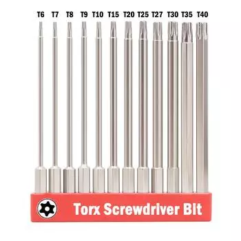 Бита отвертки Бита отвертки для гальваники с шестигранным хвостовиком T6 Hole