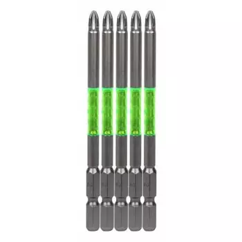 Бита SK11 Super Ashura ступенчатой формы +2 x 100 мм высокой твердости, совместимая с 40 В, 5 шт. SA-DP05-2100