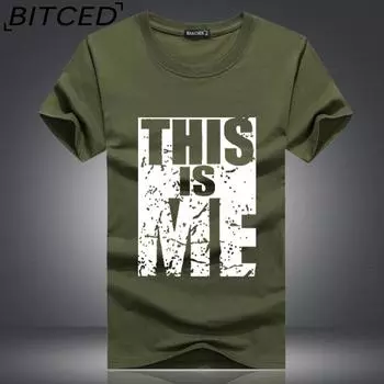 BITCED Хлопковая футболка с коротким рукавом, мужская модная свободная рубашка с коротким рукавом и принтом, сострадательная рубашка S