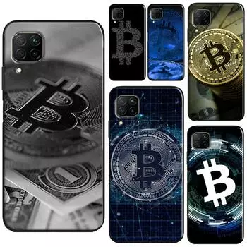 Bitcoin Phone Case For Huawei P40 Lite P20 P30 Pro Nova 5T P Smart Z 2019 2021 Honor 50 10i 8X 9X Huawei P20