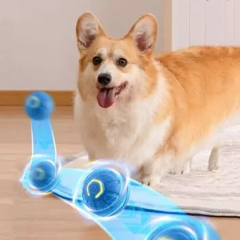 Bite Resistant Dog Automatic Rolling Ball Silicone Automatic Moving Bouncing Ball For Playing оранжевый