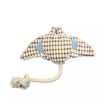 Bite Resistant Dog Plush Toy Washable Dog Chew Toy Corduroy Dog Toy Relieve Boredom