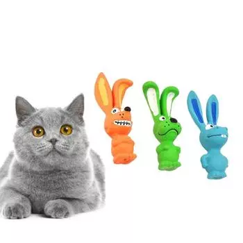 Bite-resistant Puppy Squeaky Toy Wear Resistant Pet Tooth Grinding Toy For Teeth Cleaning оранжевый