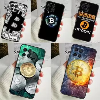 Биткоин BTC для Samsung Galaxy M15 M55 M13 M33 M53 M21 M31 M51 M30s M20 M14 M34 M54 M12 M32 M52 чехол Samsung M53
