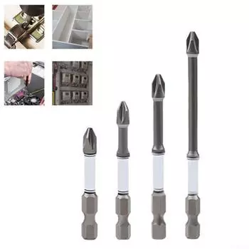 Биты для отверток 100 мм, 4 шт./компл., 50 мм, магнитный дизайн PH2