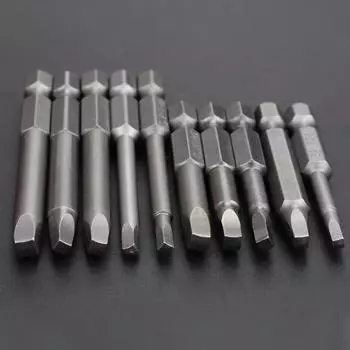 Биты для отверток 1/4 дюйма, 50 мм, 6,35 мм, 6 шт., легированная сталь