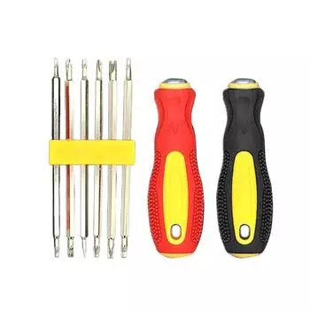 Биты для отверток HRC52-54 Torx крестообразные со шлицем 140*100 мм чёрный