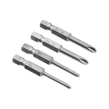 Биты для отверток с шестигранным хвостовиком Ручная электрическая отвертка, серебро