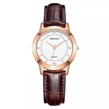 BiuEra Watch Leather Strap Watch for Women Girls IP67 Waterproof Fashion Brown Gift for Anniversary Women s Mother s Day, Birthday,