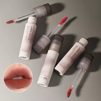 Biya Mousse Lip Mud Texture Matte Velvet Bright And long-lasting Color Not Easy To Stick To Cups Lip Gloss