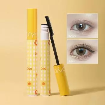Biya Водостойкая тушь для ресниц с силиконовой головкой-щеточкой Clearly Lashes Long-lasting Curly Black Mascara