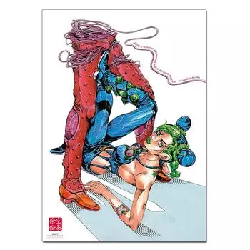 Bizarre Adventure Часть 6 Stone B2 Плакат Оригинальная художественная выставка Хирохико Араки JOJO Ripples of Adventure JoJo s Ocean