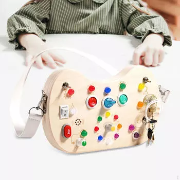 Бизиборд со светодиодной игрушкой для обучения навыкам Развивающие игрушки для малышей Сенсорные и развивающие